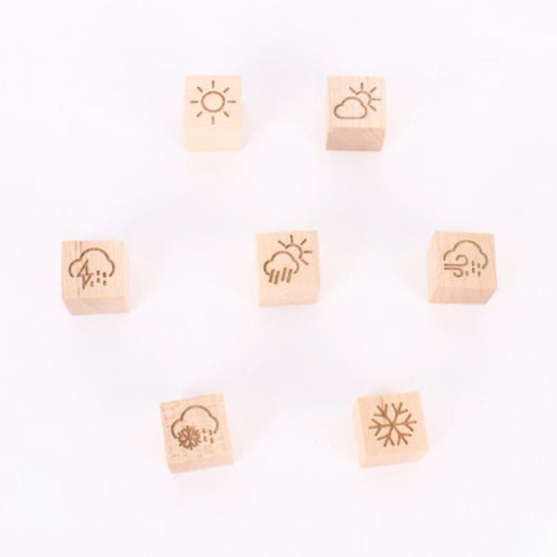 本來(lái)設(shè)計(jì)天氣冰箱吸創(chuàng)意木質(zhì)酒店商務(wù)定制禮品生日禮物女原木磁貼