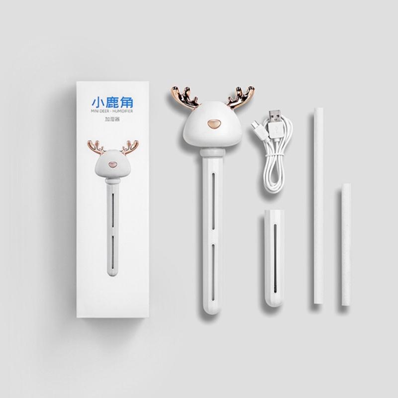 迷你usb加濕器 車(chē)載小鹿角家用靜音臥室孕婦嬰兒小型辦公室空氣補(bǔ)水噴霧創(chuàng)意采購(gòu)禮品