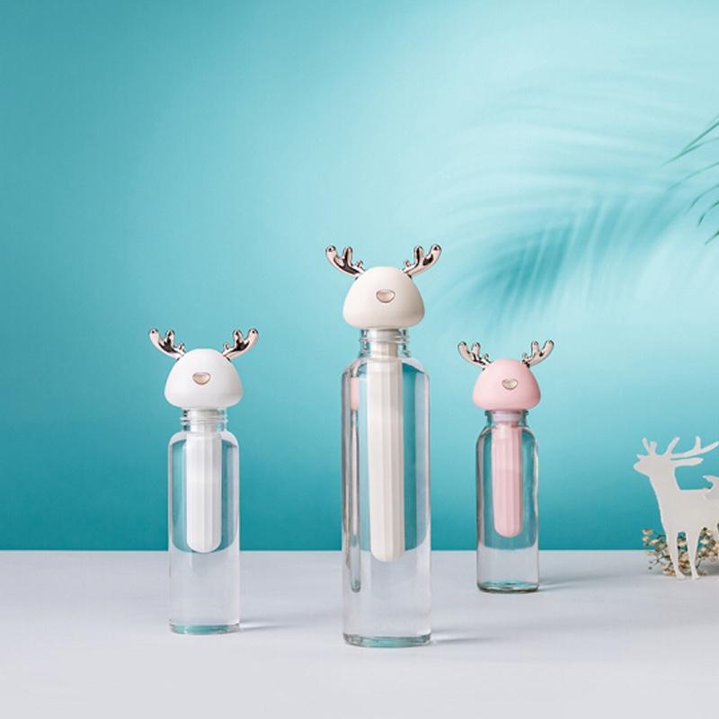 迷你usb加濕器 車(chē)載小鹿角家用靜音臥室孕婦嬰兒小型辦公室空氣補(bǔ)水噴霧創(chuàng)意采購(gòu)禮品