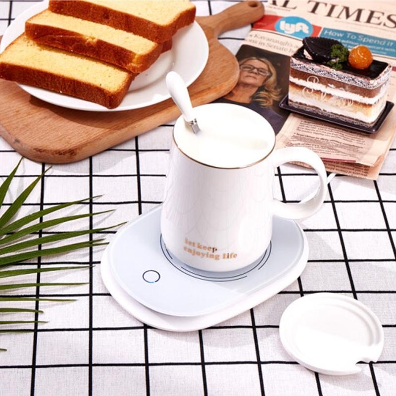 匯米恒溫杯暖暖杯馬克保溫杯智能水杯生日禮物女55度熱牛奶神器咖啡杯墊新年元旦跨年年貨節(jié)送女友實用禮品