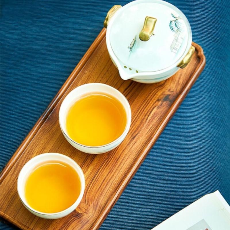 瑪戈隆特 皇家盛宴 茶趣 小罐茶 西湖盛宴一壺兩杯便攜旅行茶具套裝 骨瓷功夫茶具茶杯套裝家用 青云 