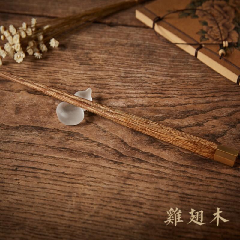 清樸堂-錦箸 銀行創(chuàng)意定制禮品紅木筷子雞翅木筷子禮物生日高檔禮盒裝日式餐具創(chuàng)意紀念品實用 雞翅木2.5+筷架