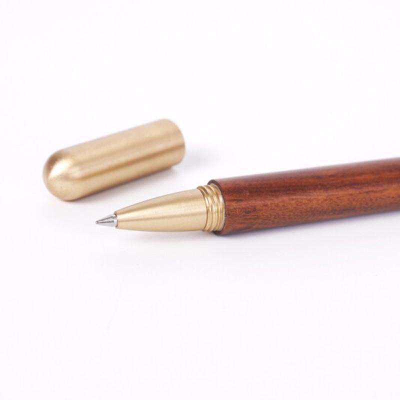 清樸堂 知書4件套裝禮盒 實(shí)木筆創(chuàng)意刻字禮品辦公禮物簽字筆定制純銅書簽 