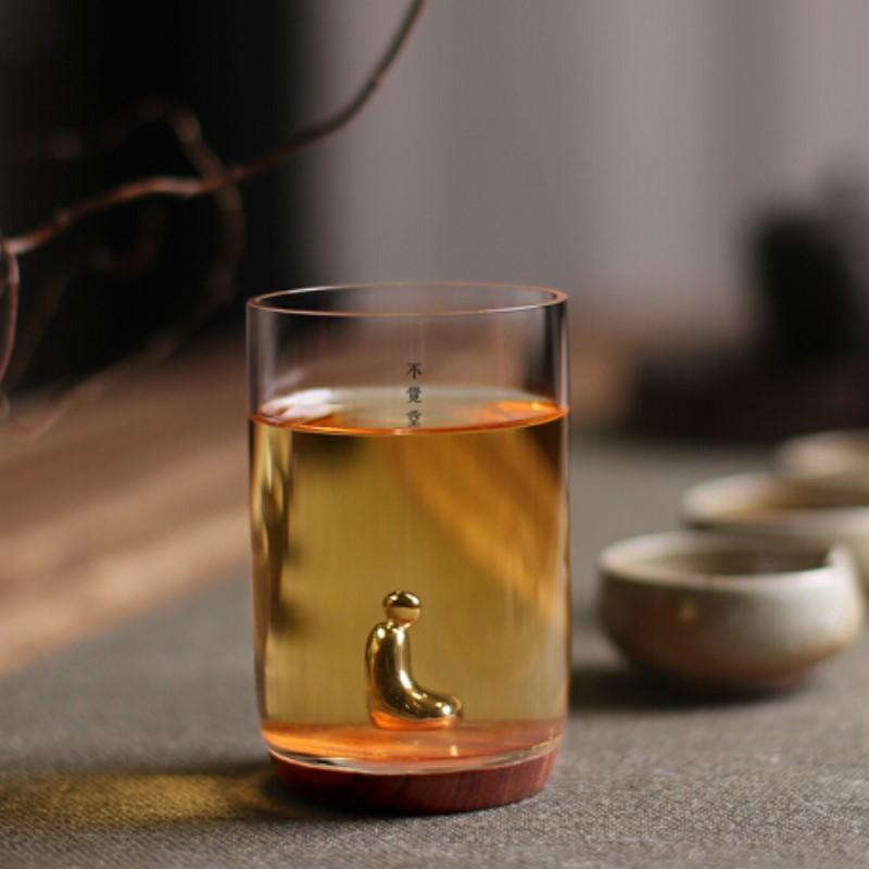 不覺堂木璃私杯品茗私杯玻璃茶杯主人杯單杯禮品杯水杯茶杯茶具墨者