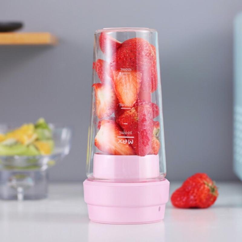 sohome親果杯家用榨汁杯榨汁機(jī)電動(dòng)攪拌迷你便攜隨身水果榨汁機(jī) 粉色