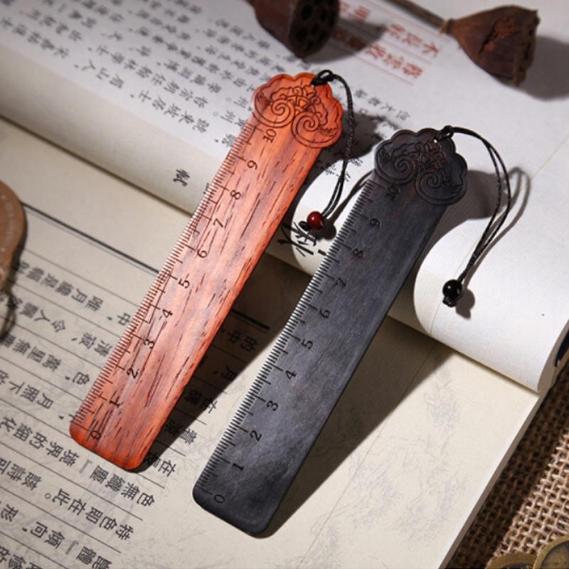 呈意文化-如意上上簽 新中式創(chuàng)意古典紅木書簽中國風(fēng)禮物木質(zhì)書簽復(fù)古定制LOGO刻字文創(chuàng)禮品教師節(jié)禮物 紅木-紅酸枝