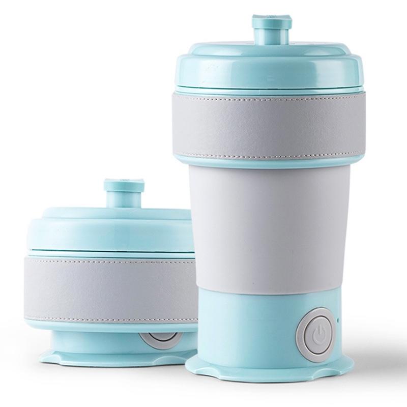 便攜式燒水壺可折疊電水壺旅行熱水煮水家用304小型電熱自動斷電