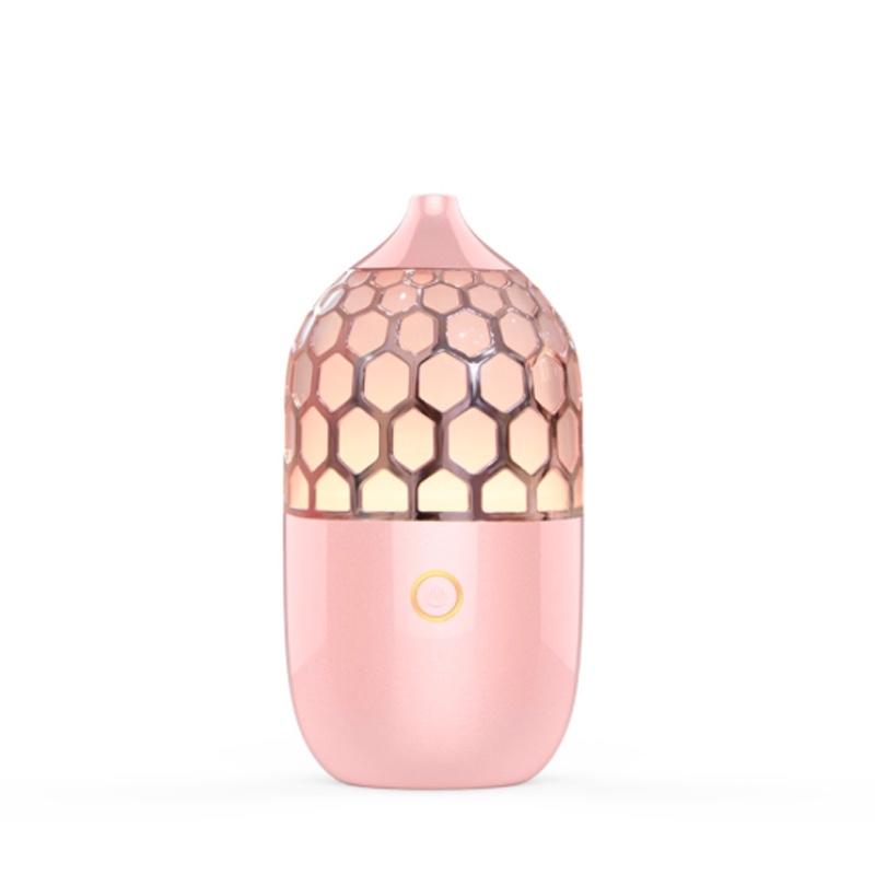 淺草粉色香薰機 便攜香薰機加濕器 呼吸夜燈香薰機