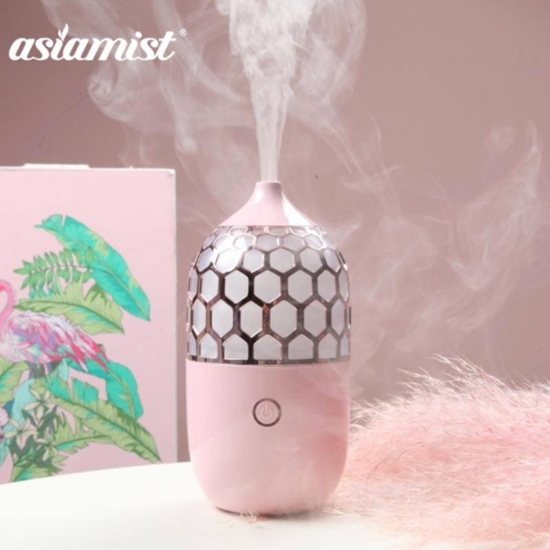 淺草粉色香薰機 便攜香薰機加濕器 呼吸夜燈香薰機