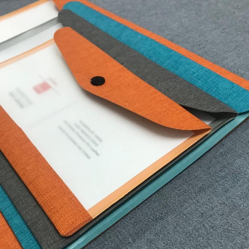 縱橫月歷韓國小清新文件袋學(xué)科分類學(xué)生用資料文件袋透明a4文件夾