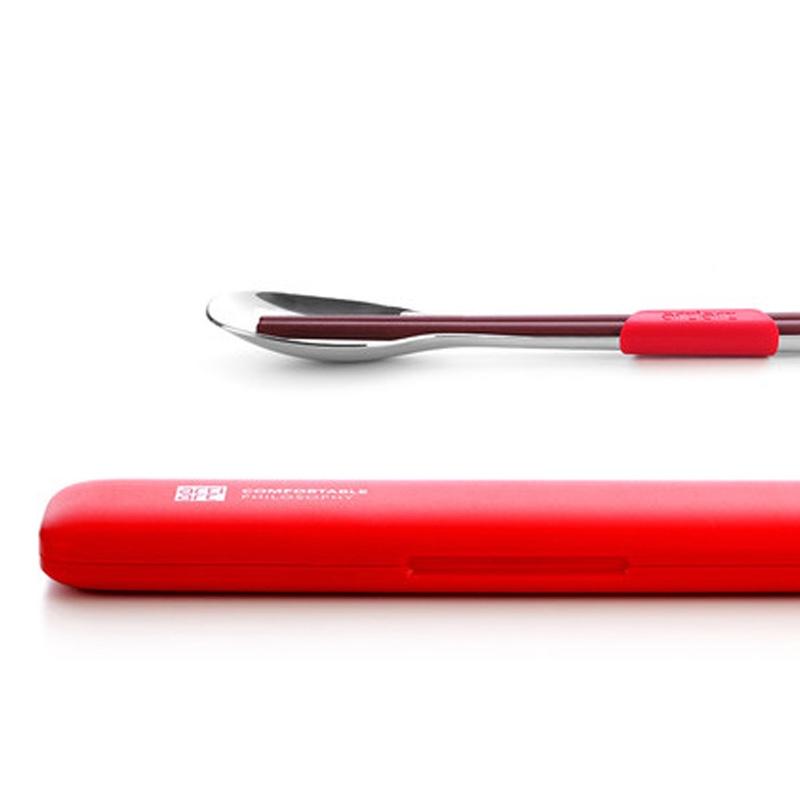 臺灣Artiart 一勺一筷 學(xué)生便攜餐具套裝 兒童便攜筷子不銹鋼勺子