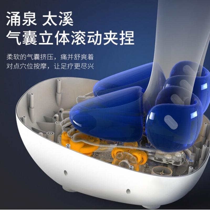 金凱瑞（JinKaiRui）足療機(jī)按摩器刮痧揉腳捏腳美腿美足腳底智能足部多功能按摩器按摩儀腳步機(jī) 旗艦款（灰色）