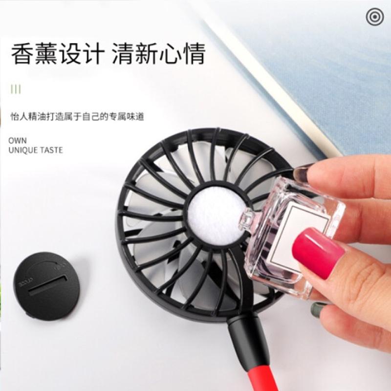 慧多多 掛脖子小風(fēng)扇懶人迷你隨身便攜usb充電運(yùn)動(dòng)靜音頭戴式掛脖風(fēng)扇桌面辦公室宿舍手持折疊電風(fēng)扇小型 強(qiáng)勁靜音【三檔風(fēng)力調(diào)節(jié)+360度自由旋轉(zhuǎn)】經(jīng)典黑