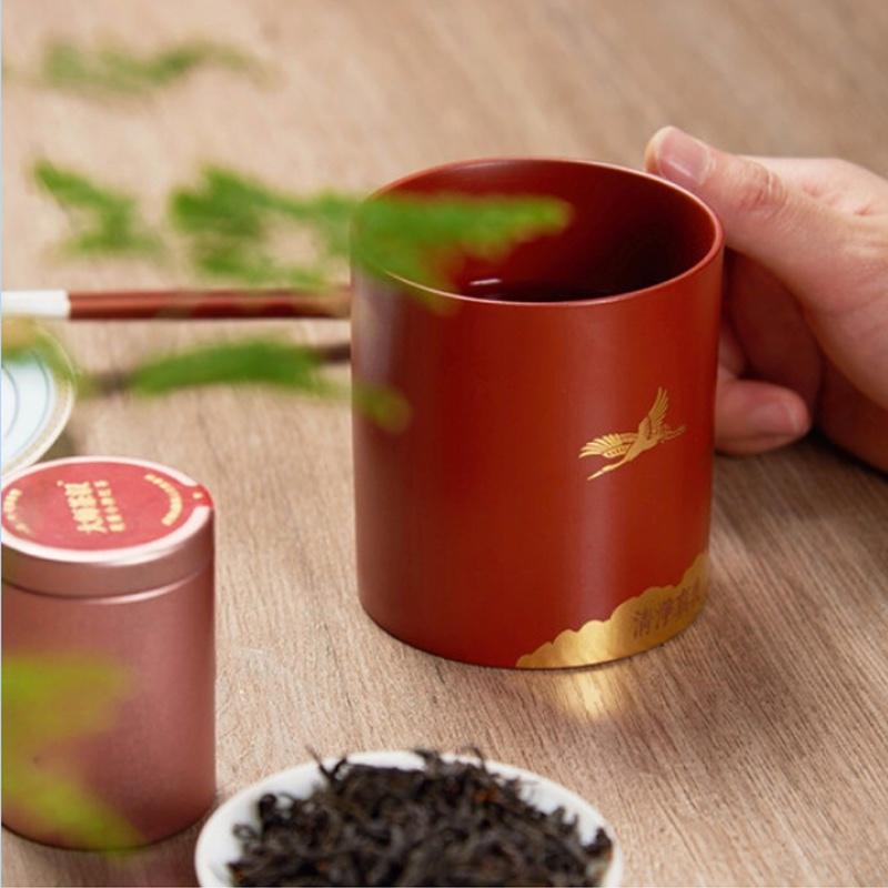 端午禮品 端陽新風·祥和茶禮套裝 糙米粽子紫砂描金蓋杯小種紅茶 送客戶