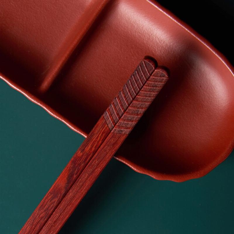 清樸堂文心高檔紫砂碗筷組合食器家用簡約2人吃飯中國風餐具 一人組