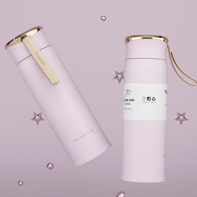 艾可思不銹鋼清新簡(jiǎn)約保溫杯