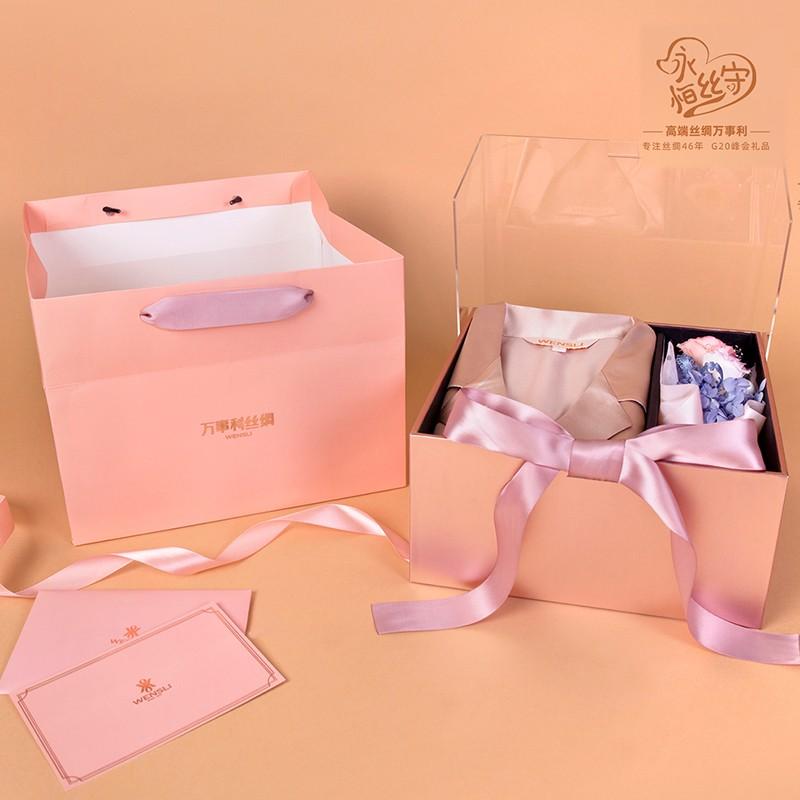 萬事利永生花睡衣禮盒限定套裝