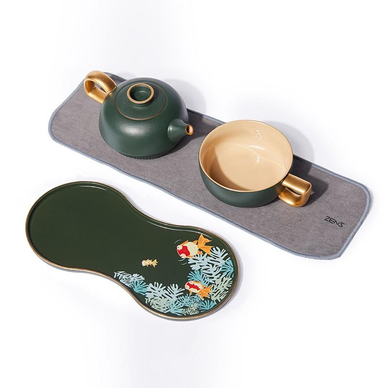 哲品魚知樂·壺疊杯 