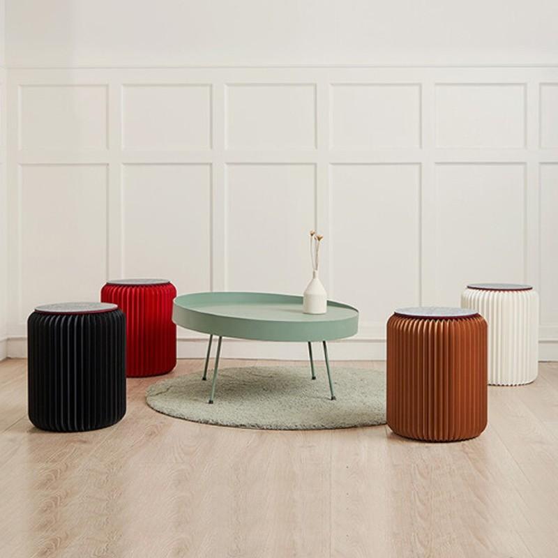 十八紙簡約折疊圓凳