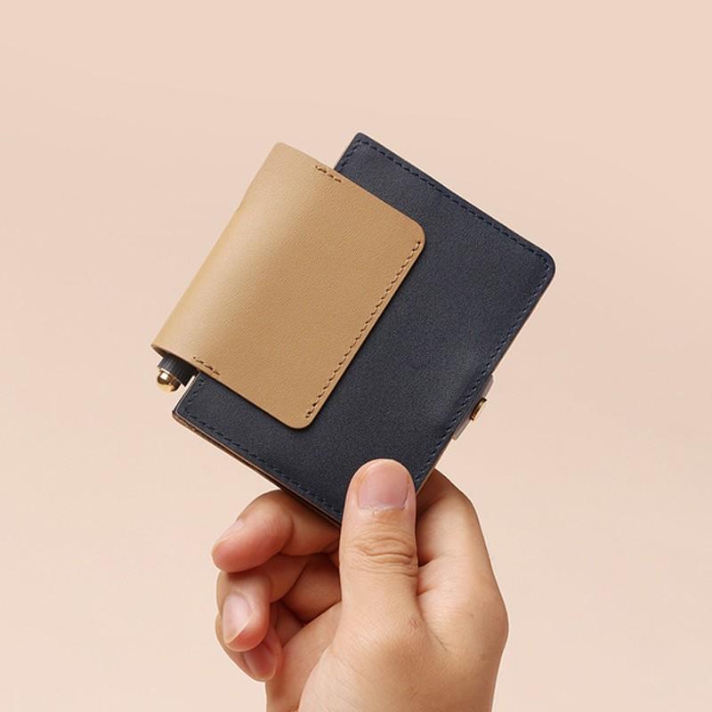 意外設(shè)計(jì)便攜牛皮錢包