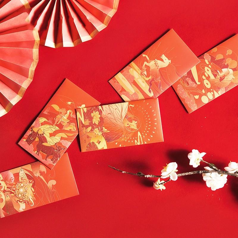 國家寶藏個性創(chuàng)意利是封5枚裝