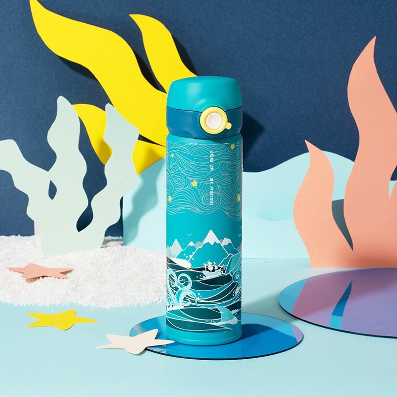 55°C度學(xué)生可愛彈跳蓋保溫杯