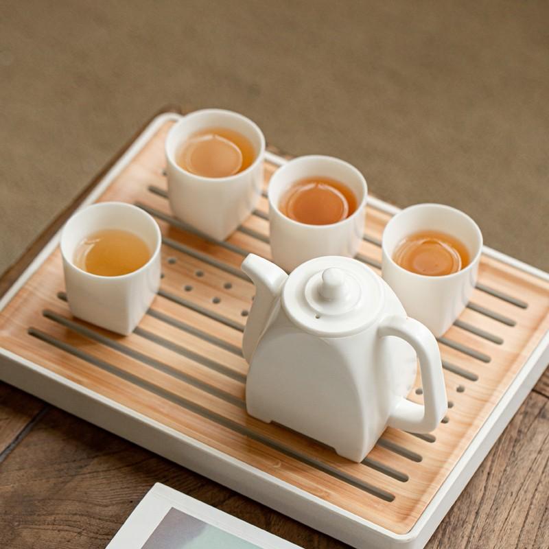 蘭臺玉潤·行方白瓷茶具套