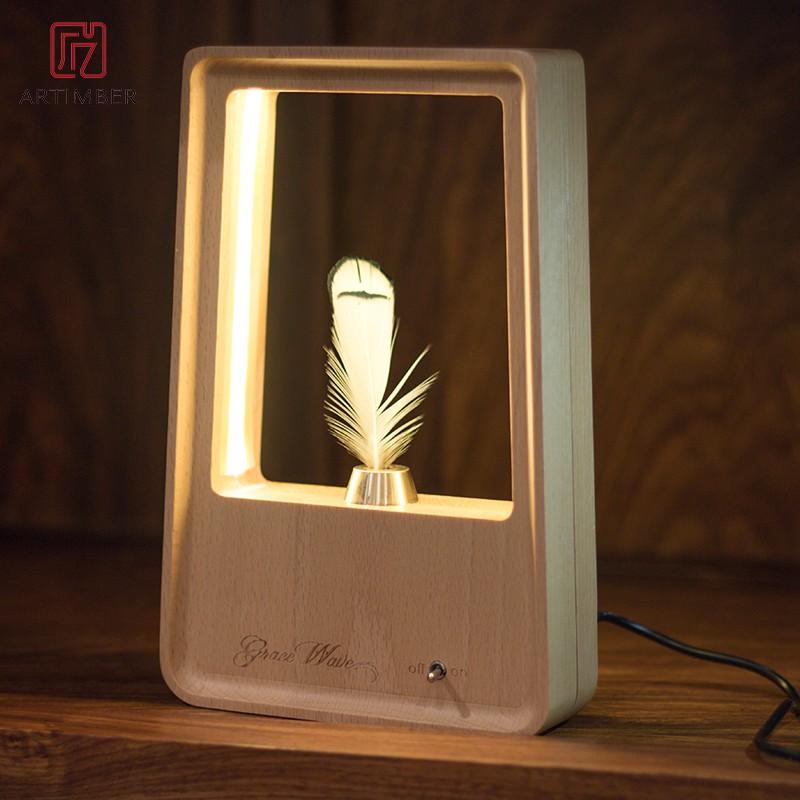 匠藝曼舞輕燈櫸木小夜燈