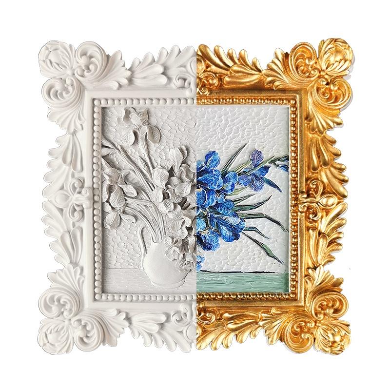 大師立體浮雕手繪畫(huà)鳶尾花