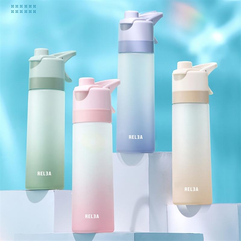 物生物噴霧水杯女網(wǎng)紅款夏天便攜杯子學(xué)生簡約塑料隨手杯大容量運(yùn)動水