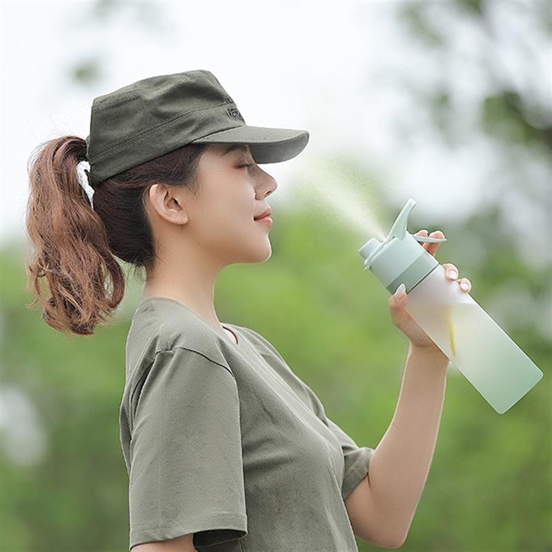 物生物噴霧水杯女網(wǎng)紅款夏天便攜杯子學(xué)生簡約塑料隨手杯大容量運(yùn)動水