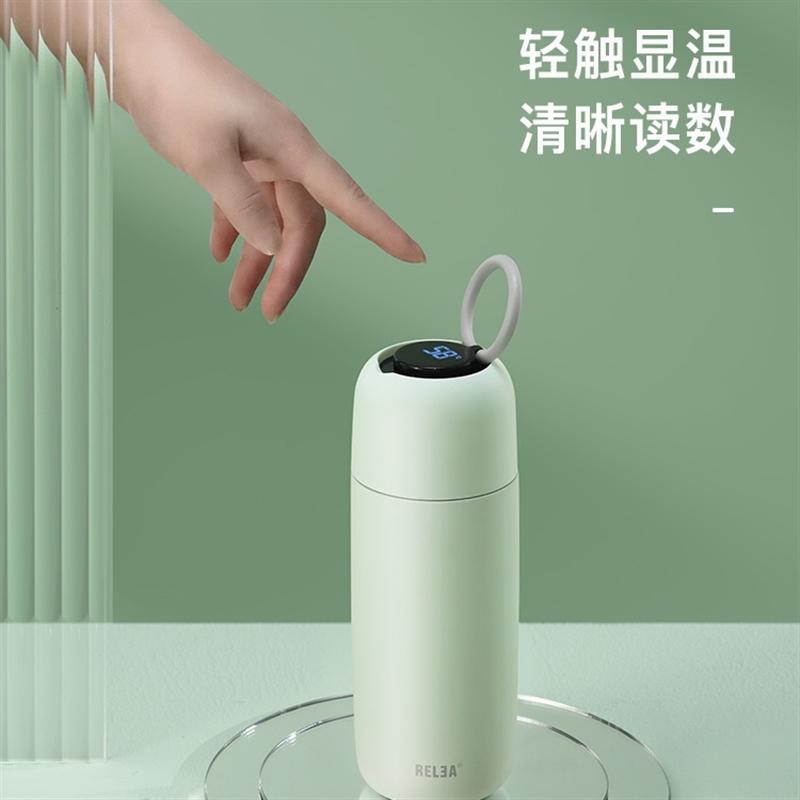 物生物智能保溫杯女大容量水杯男便攜小316不銹鋼茶杯子高檔簡(jiǎn)約ins學(xué)生