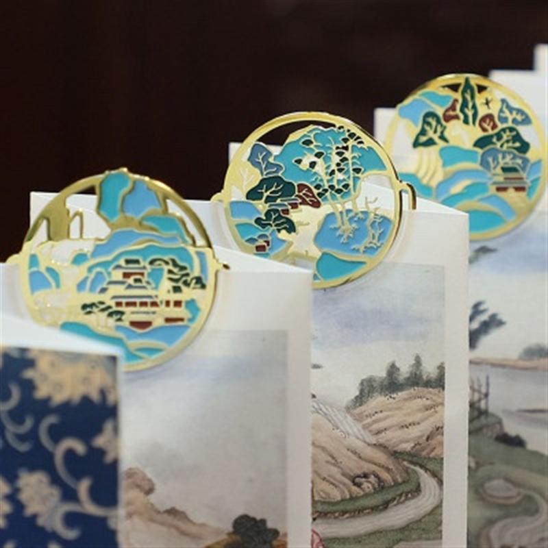 【蘇州博物館】仙山樓閣金屬書(shū)簽套裝