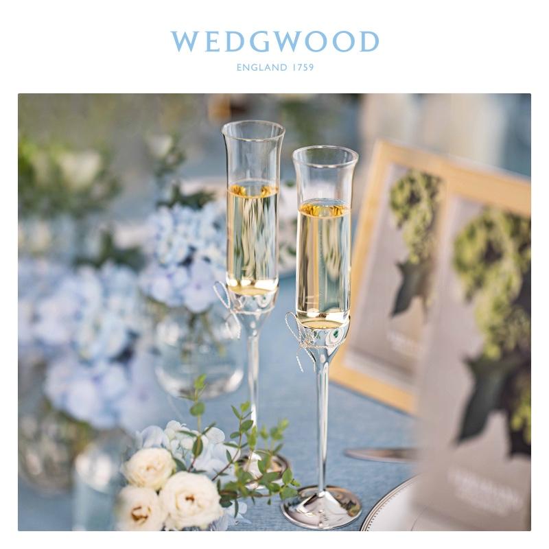 WEDGWOOD王薇薇Vera Wang愛之結(jié)繩香檳杯紅酒對(duì)杯