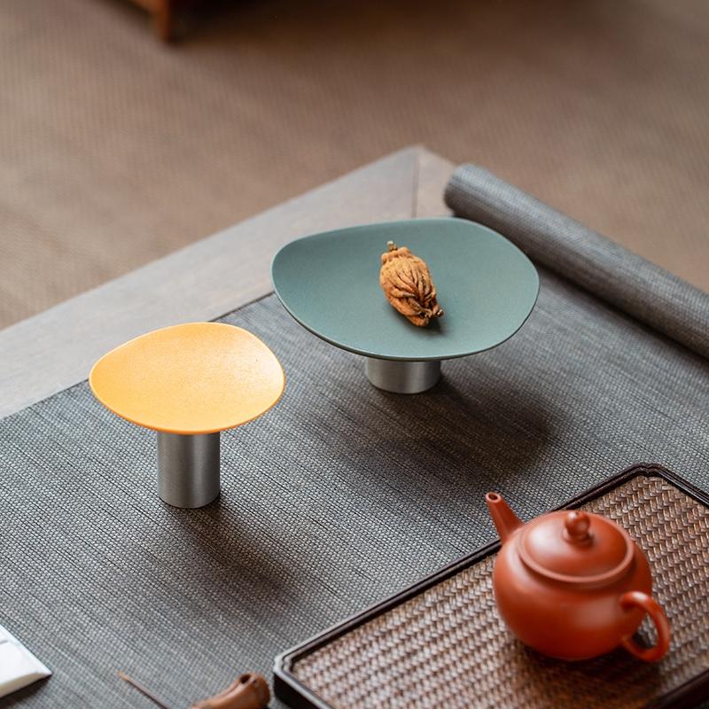 另LIVEIN|高腳茶點(diǎn)盤日式現(xiàn)代客廳陶瓷水果干果盤中式點(diǎn)心零食盤