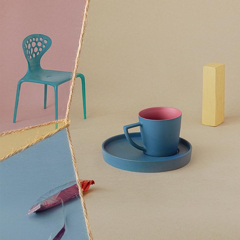 陶瓷手工馬克杯復(fù)古咖啡杯ins風(fēng)精致家用下午茶北歐簡(jiǎn)約杯碟禮盒