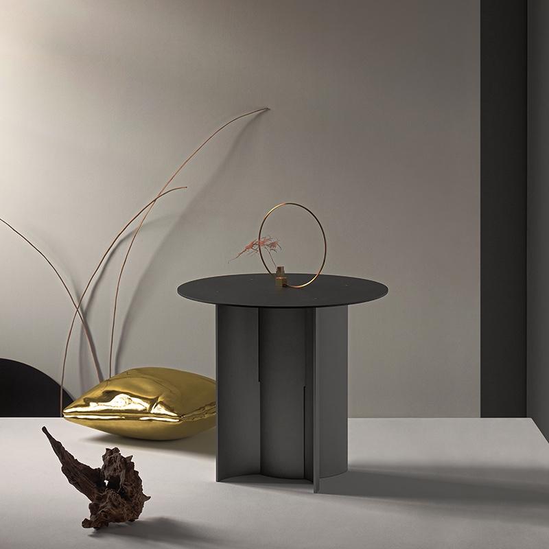 另 “疊”鋁合金邊幾沙發(fā)邊柜 圓形小茶幾角幾臥室床頭簡約現(xiàn)代