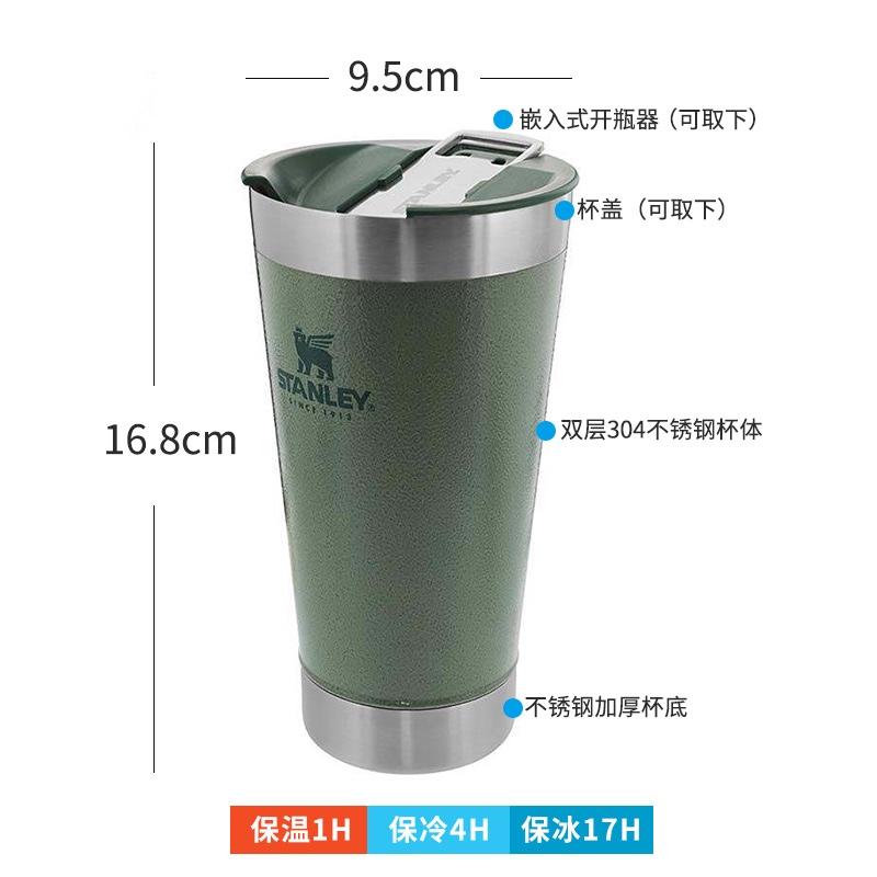 Stanley桌面保溫杯不銹鋼喝水啤酒杯辦公室咖啡杯水杯男女學(xué)生杯