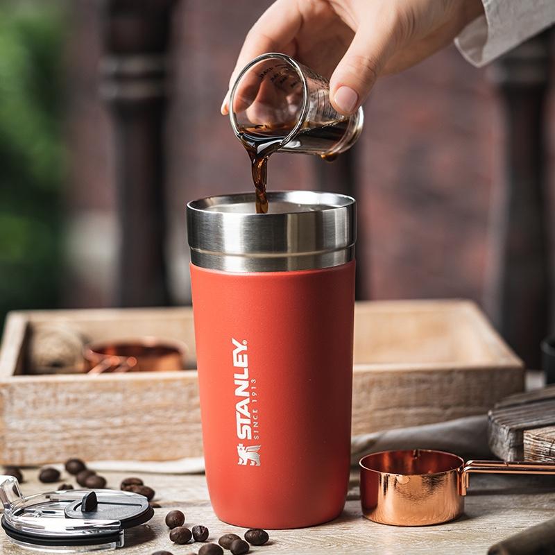 STANLEY大容量不銹鋼tritan帶蓋簡約咖啡保溫杯男女桌面保溫杯