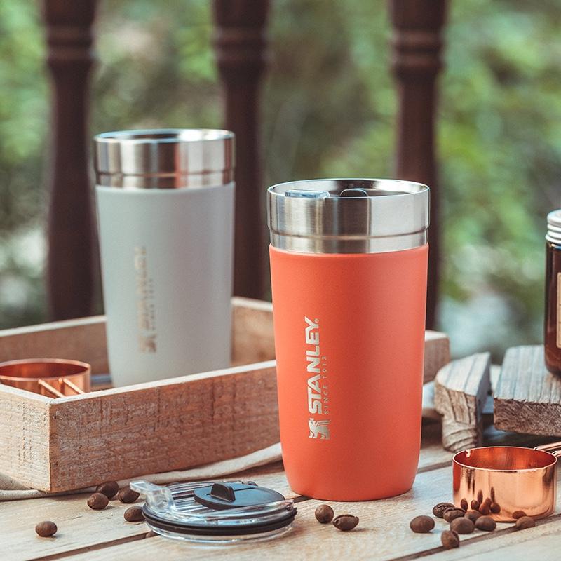 STANLEY大容量不銹鋼tritan帶蓋簡約咖啡保溫杯男女桌面保溫杯