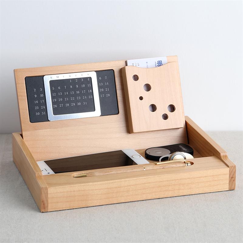 清木集市桌面收納萬年歷