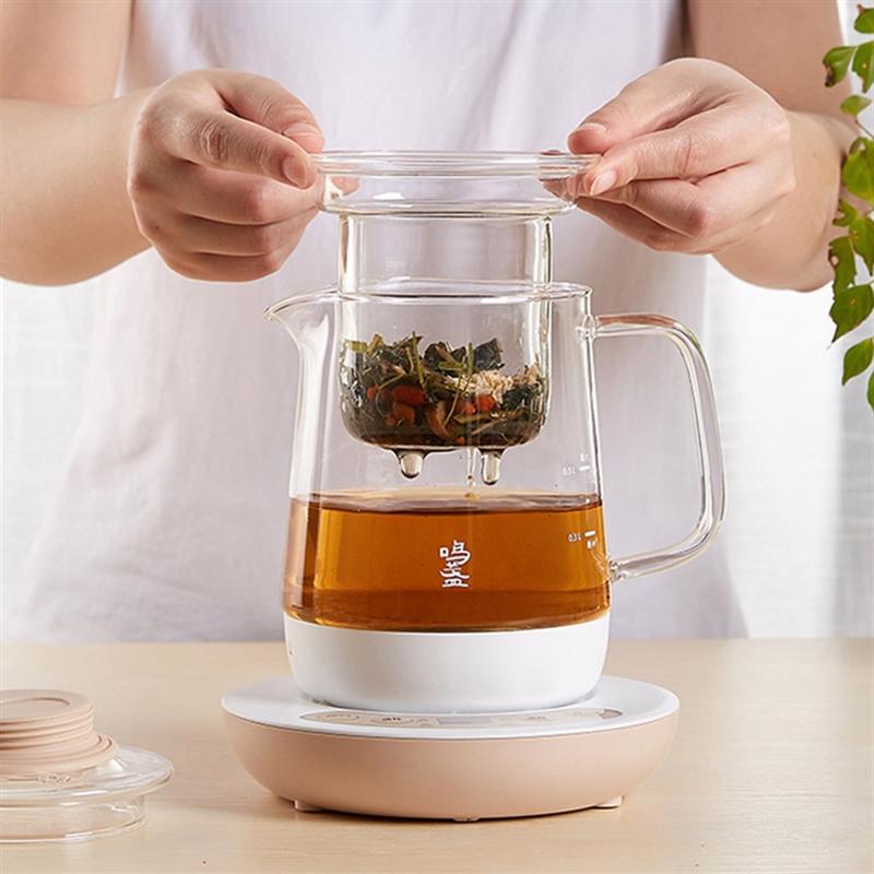 鳴盞養(yǎng)生壺辦公室小型家用多功能全自動(dòng)加厚玻璃壺花茶煮茶器壺具