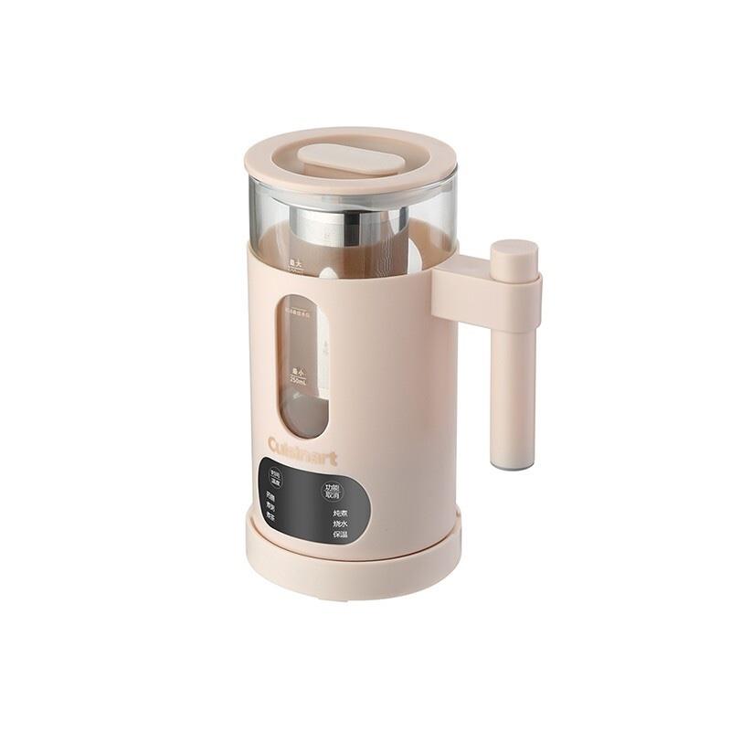 美膳雅（Cuisinart）迷你養(yǎng)生壺熱水壺 防干燒無噪音電水壺 辦公室玻璃花茶壺燒水壺 TEA-01TCN養(yǎng)生壺