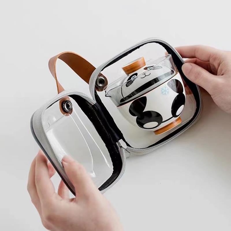 熊貓玻璃快客杯