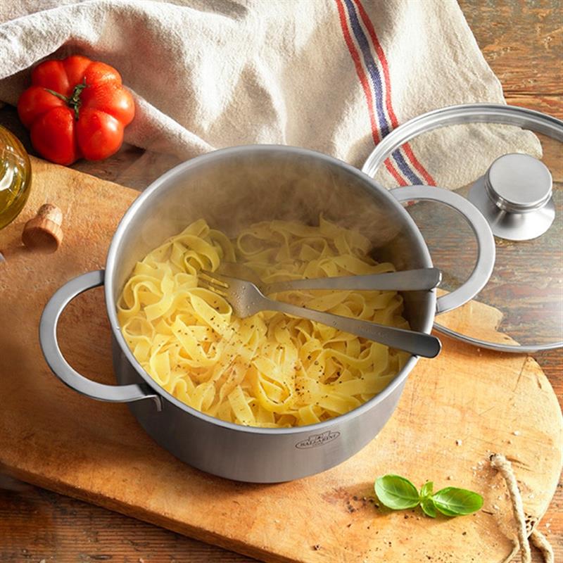 ballarini巴拉利尼不銹鋼家用湯鍋燉鍋燃?xì)怆姶艩t通用加厚小煮鍋