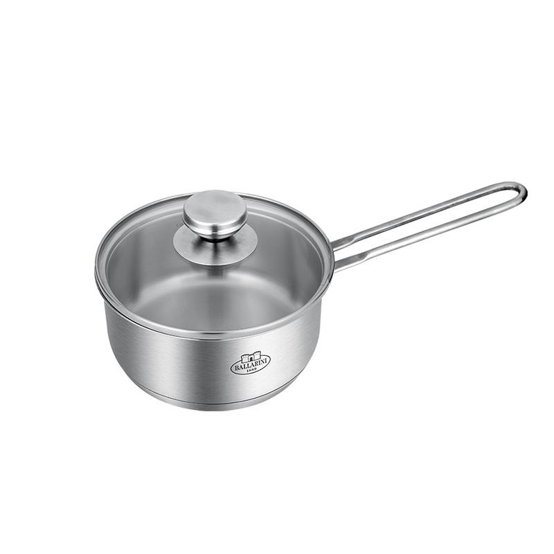巴拉利尼（BALLARINI）奶鍋不粘鍋安科納系列 16cm不銹鋼輔食鍋嬰兒