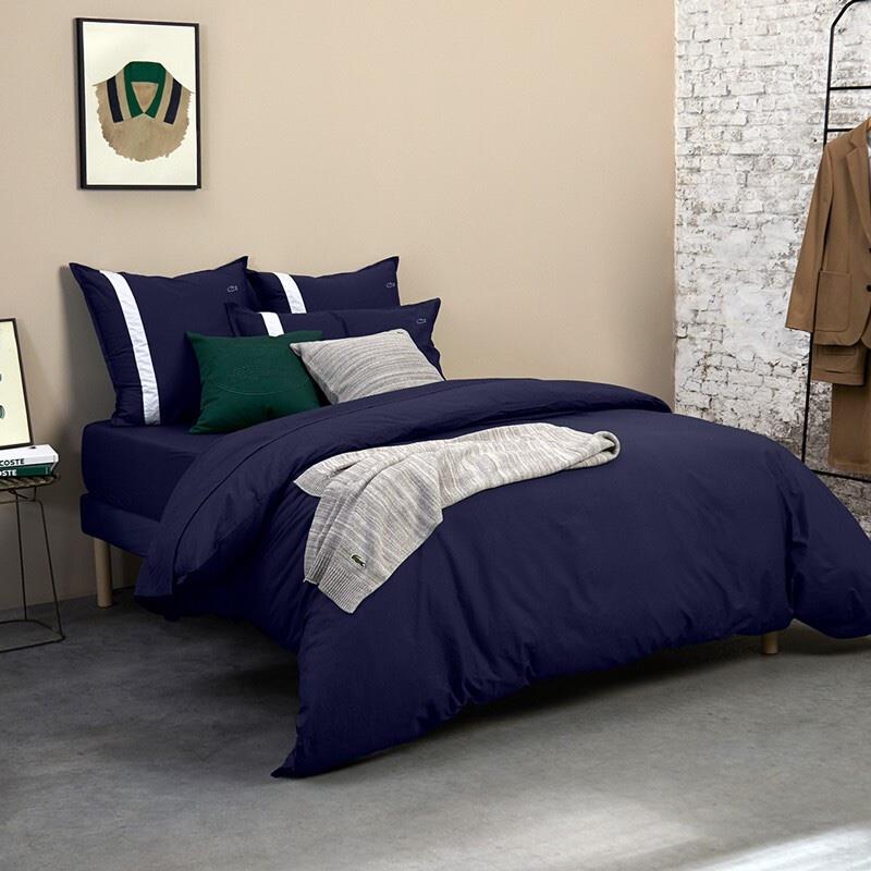 LCSX002LCHIC Lacoste鱷魚水洗棉四件套藍色