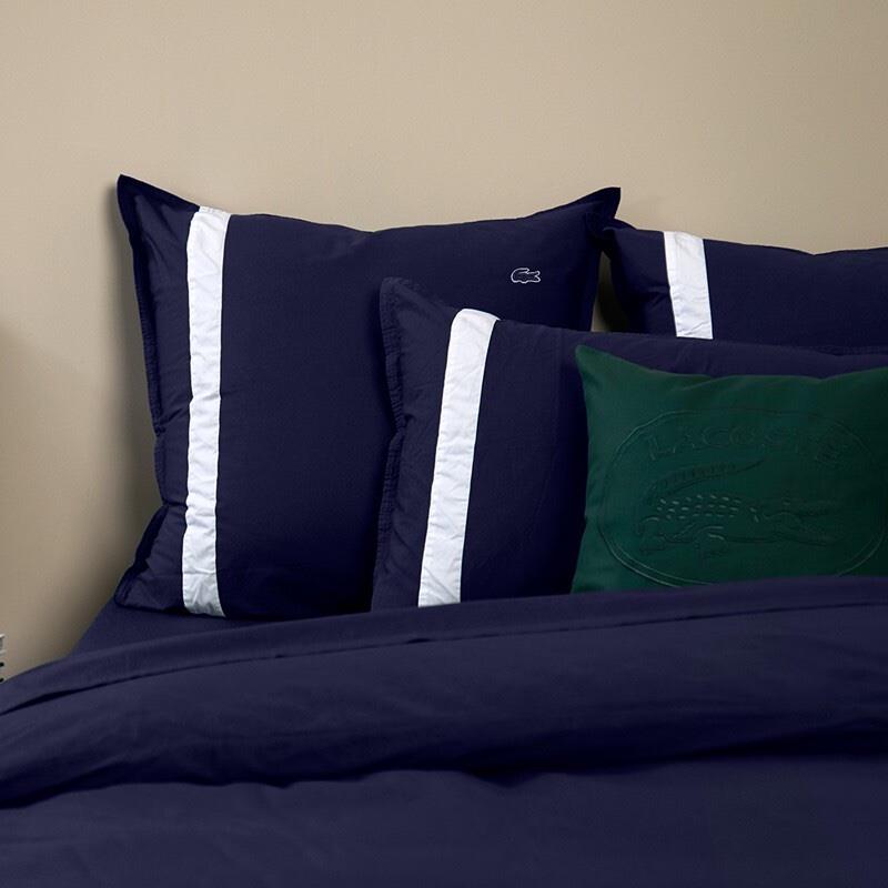 LCSX002LCHIC Lacoste鱷魚水洗棉四件套藍色