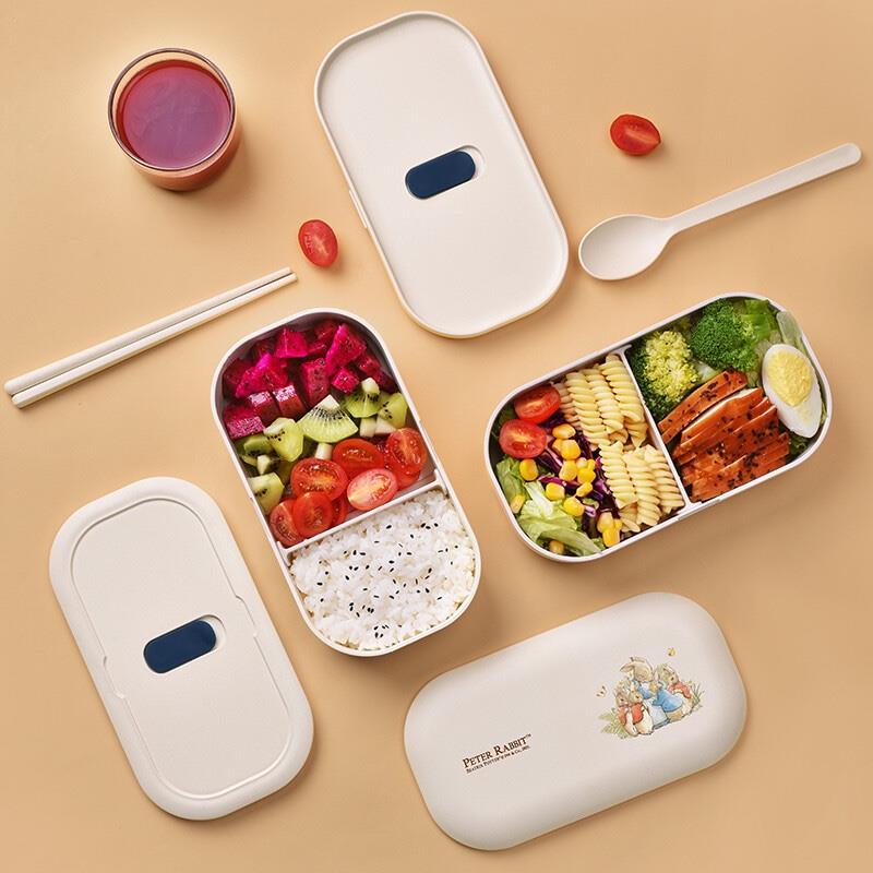 比得兔（Peter Rabbit）愛尚便當盒 高顏值微波爐竹纖維保鮮盒套裝 