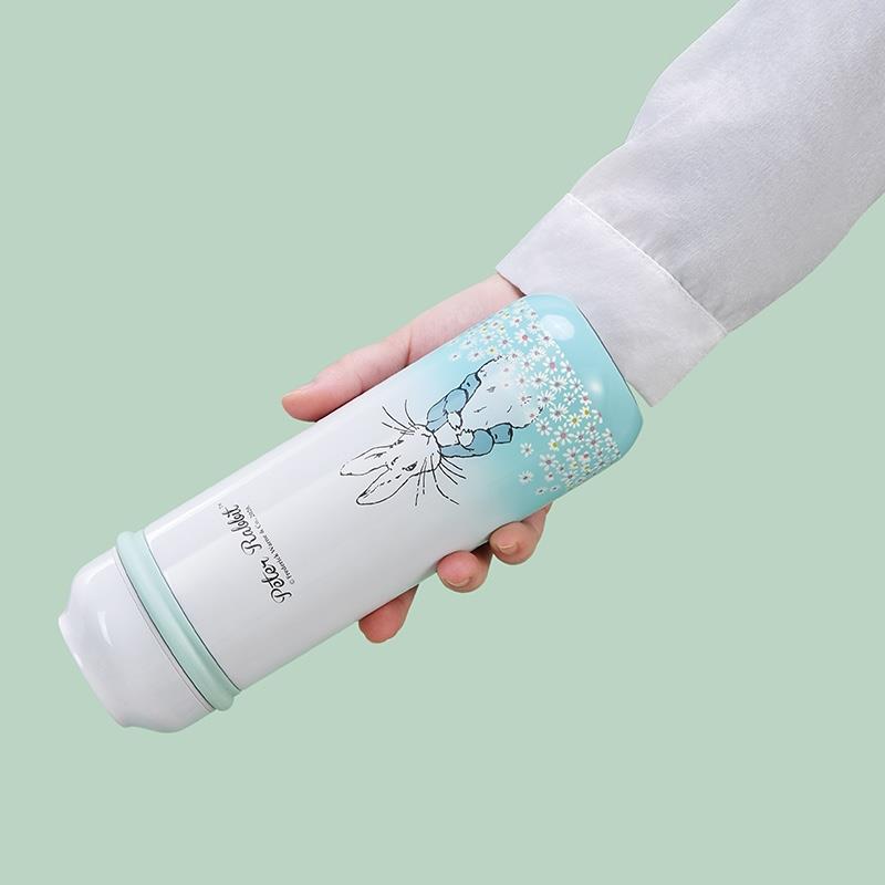 英國(guó)比得兔保溫杯陶瓷內(nèi)膽輕量隨行水杯成人高檔泡茶杯簡(jiǎn)約骨瓷杯